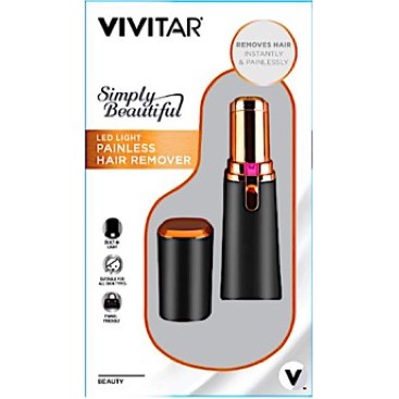 Health, Beauty & Fitness Vivitar Led Light Painless Hair Remover - Black