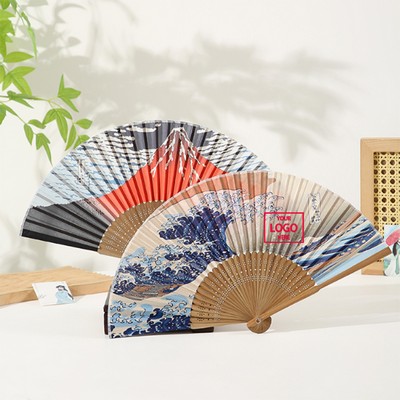 Folding Bamboo Paper Fan