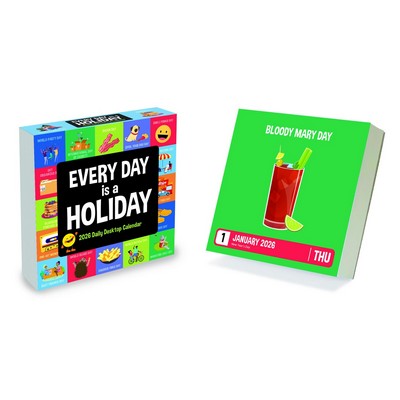 2026 Every Day's A Holiday Daily Desktop Calendar