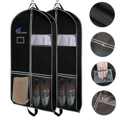 Black Nonwoven Breathable Garment Bag