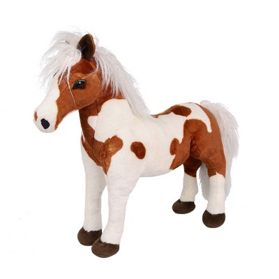 White and Beige Horse