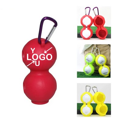 Silicone Golf Ball Pouch with Clip