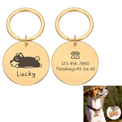 Small Size Metal Custom Pet ID Tags Dog Tag