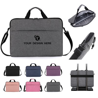 15.6" Laptop Bag with Carry Handle and Shoulder Strap