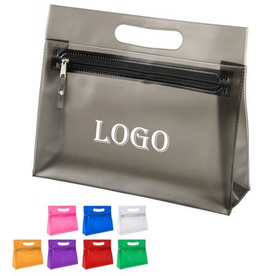 Transparent PVC Travel Toiletry Bag with Zipper