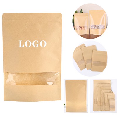 Resealable Kraft Food Storage Bags