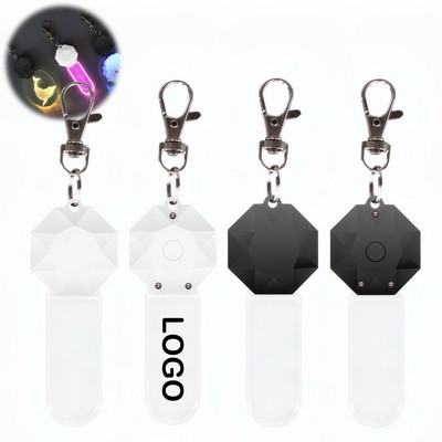 Acrylic LED Light Up Keychain