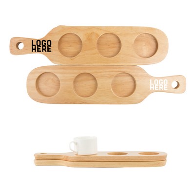 Flight Paddle with 3 Cup Slots