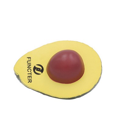 PU Simulated Avocado Stress Reliever Foam Toy