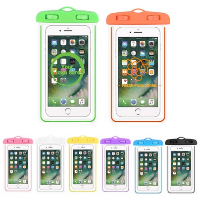 PVC Waterproof Luminous Phone Pouch