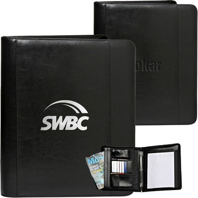 Custom Zippered 3-Ring Portfolio