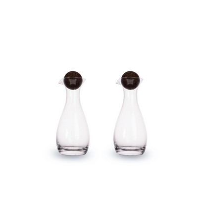 Sagaform By Widgeteer Nature Oil/Vinegar Bottles w/Cork Stoppers, Set Of 2