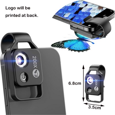 200X Phone Mini Pocket Microscope