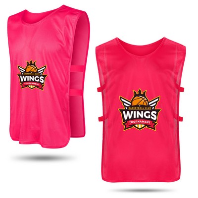 Unisex Training Pinnies With Elastic Side