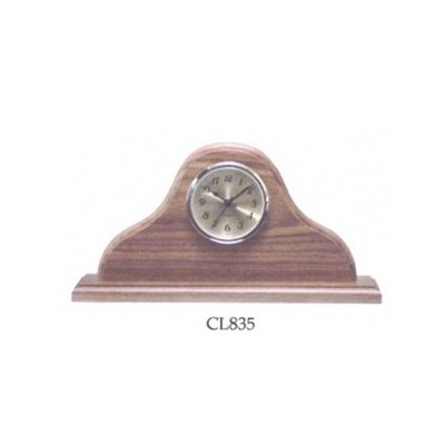 Walnut mantle clock including clock movement - 13" x 17"