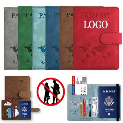 Magnetic buckle passport cover