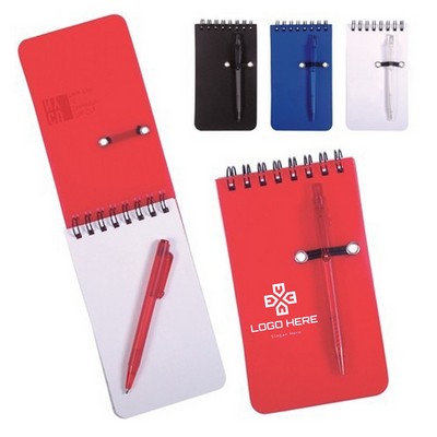 Mini Spiral Notebook With Pen