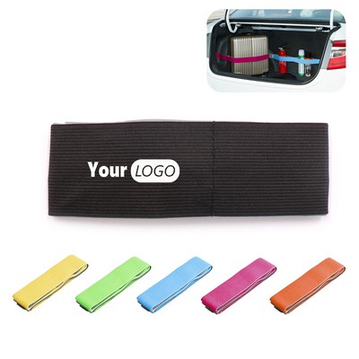 Elastic Car Trunk Organizer Straps Keeps Items from Rolling Around
