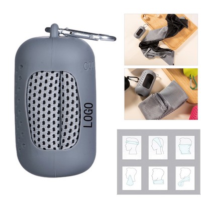 Mini Cooling Towel Set - Portable Silicone Ice Cold Towel for Sports & Outdoors