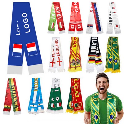 World Cup Fans Tournament Cheering Scarf
