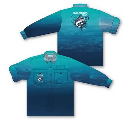 Dye Sublimated Button Up Vented Shirt