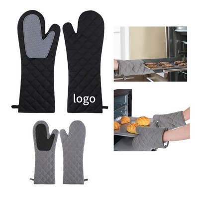 Straight-Cuff Extended Silicone Baking Gloves