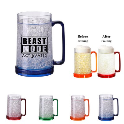 16 Oz. Double Wall Gel Frosty Freezer Ice Mug