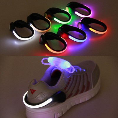 Reflective Outdoor Light Up Night Running And Cycling Shoe Clips