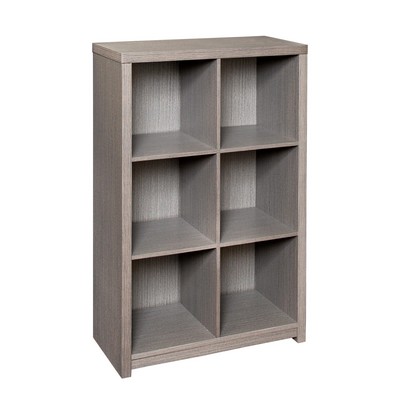 Honey-Can-Do 6 Cube Laminate Shelf/Bin Space Gray
