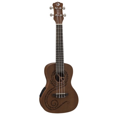 Luna Maluhia Peace Concert Acoustic Electric Ukulele w/Gigbag