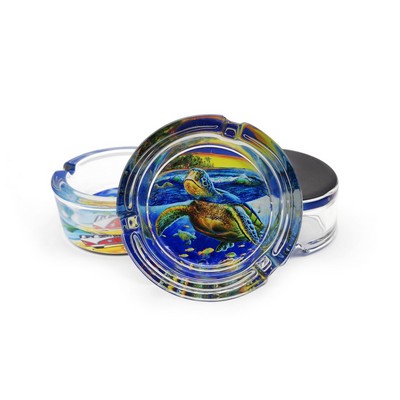 Custom Crystal Glass Ashtray