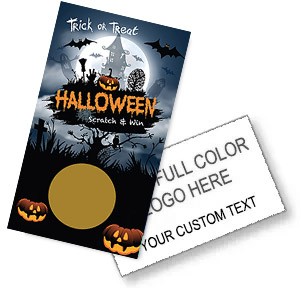 Scratch Off Cards -HALLOWEEN- Scratch and Win (4 Sizes)