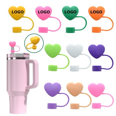10mm Love Silicone Straw Tips Cover