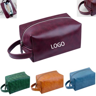 Water-Resistant PU Toiletry Bag