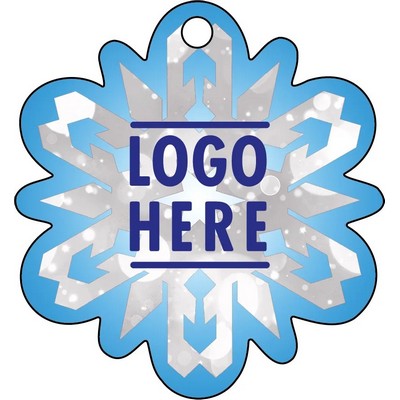 1/4" Recycled Wood Ornaments-Snowflake 3