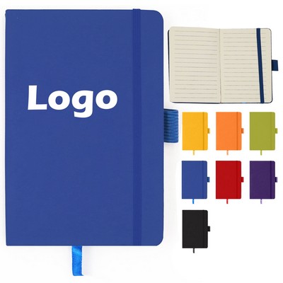 Business PU Bandage Notebook Journal With Strap