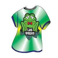Las Vegas Frog T-Shirt Mighty Mini Magnet