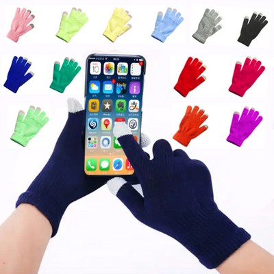 Adult Knitted Touchscreen Gloves