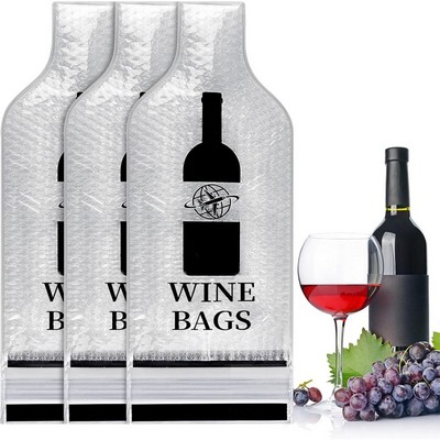 Wine Bottle Bubble Wrap Protector Bag