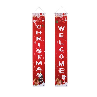 Custom Oxford Couplets Welcome Porch Banner Set