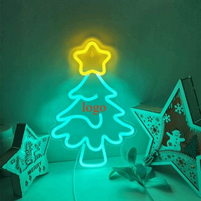 13.8 X 9.1" Christmas-Themed Led Neon Decorative Light