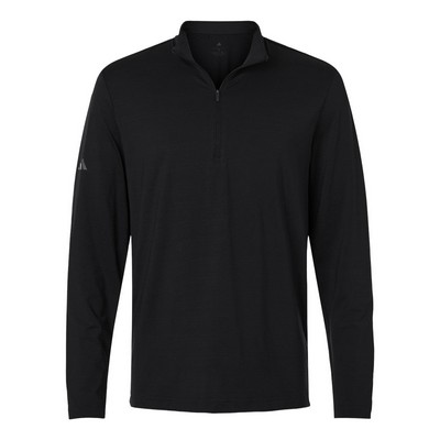 Adidas® Men's Textured Stripe Quarter-Zip Pullover Shirt