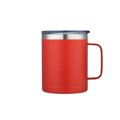 Endura 14 oz Red SS Vacuum Camping Mug W/ Handle