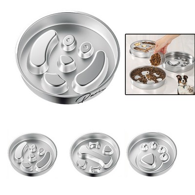 Stainless Steel Slow Feeder Dog Bowl