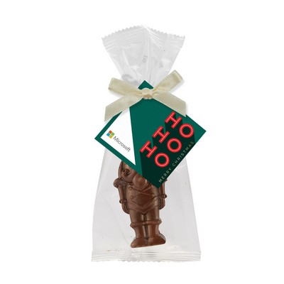 Belgian Chocolate Holiday Icons Favor Bag with Dark Chocolate Nutcracker