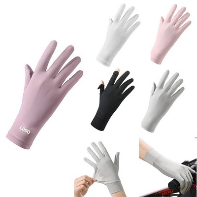 Ice silk gloves