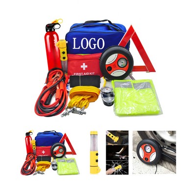 12 Piece Vehicle Emergency Safety Kit