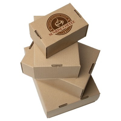 Full Color Natural Brown Display Mailer Box w/Outside Imprint (12" x 9" x 4")