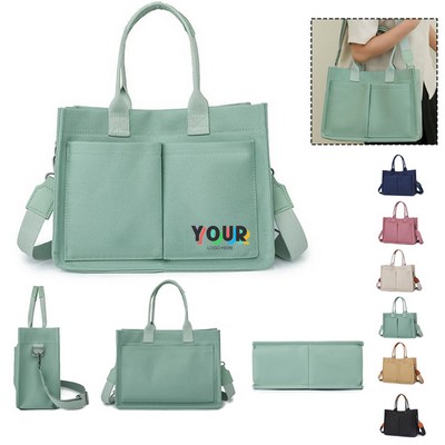 Large Canvas Tote Women's Purse Crossbody Bags