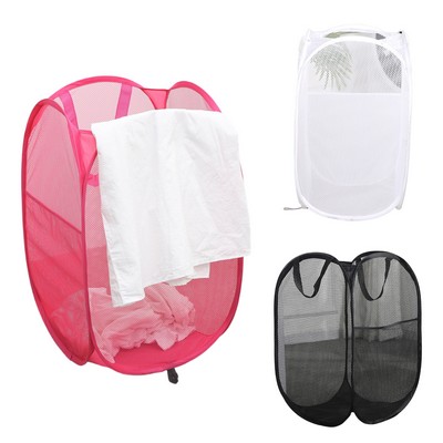 Foldable Mesh Laundry Storage Basket